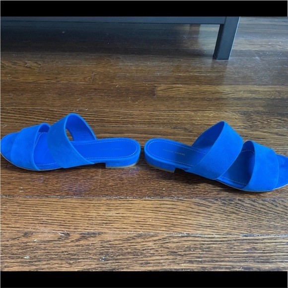 Mansur Gavriel Blue Sandals - Picture 6 of 11
